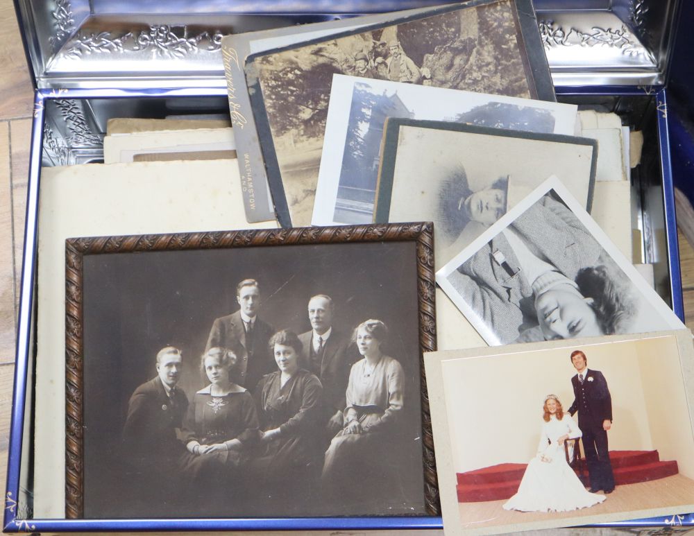 A quantity of old family photographs, etc.